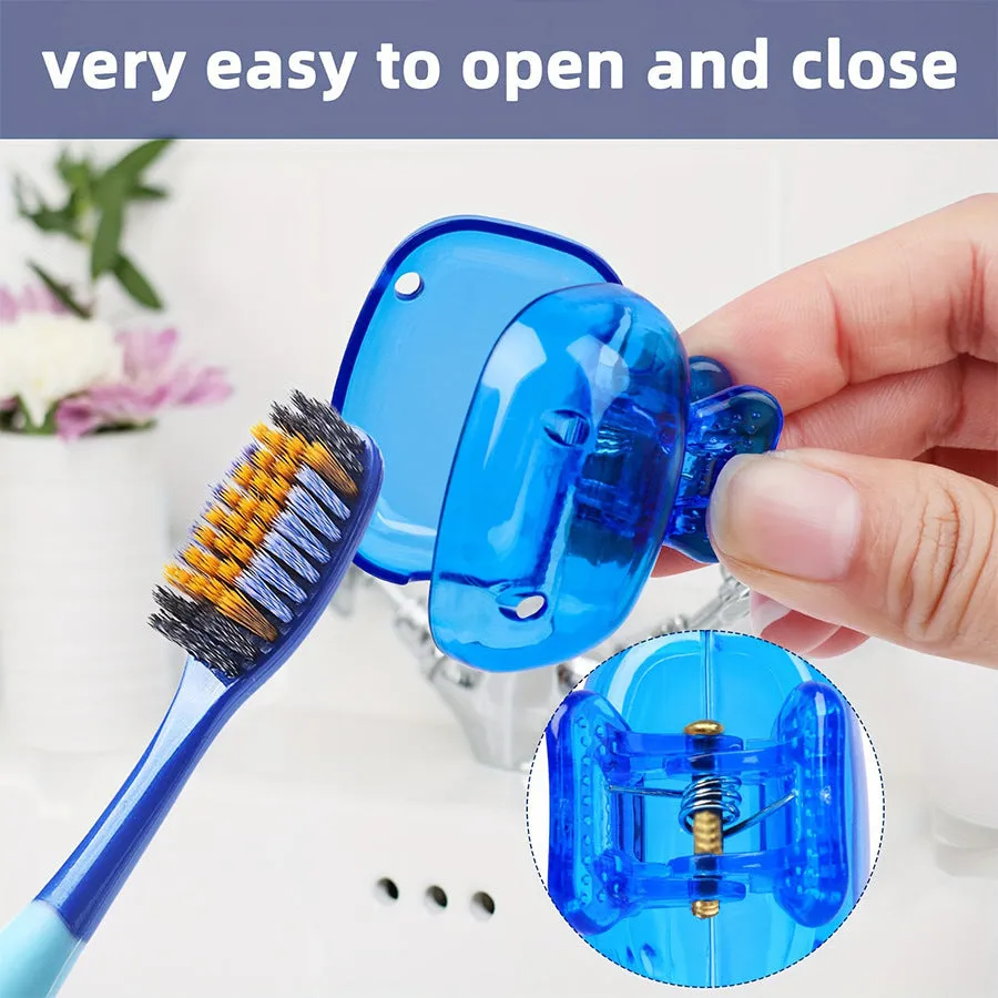 Toothbrush Storage Clip Travel Essential Protective Cap Of Toothbrush Portable Toothbrush Box