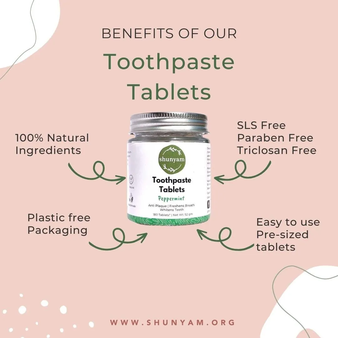 Toothpaste Tablets Fluoride Free, Activated Charcoal Mint (60 Tabs)