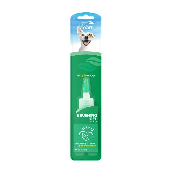 TropiClean Fresh Breath Dental & Oral Care Brushing Gel for Pets