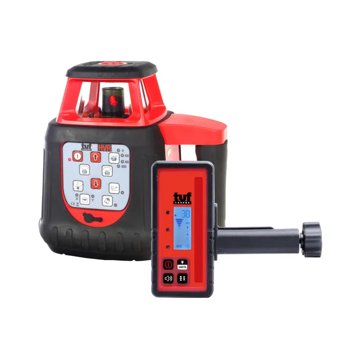 TUF Laser RHVP500R-V2 Rotating Laser Red HVR - HZ/VT with FRD600A-R MM Receiver