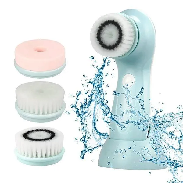 USB Rechargeable Electric Rotating Facial Cleansing Brush Massager