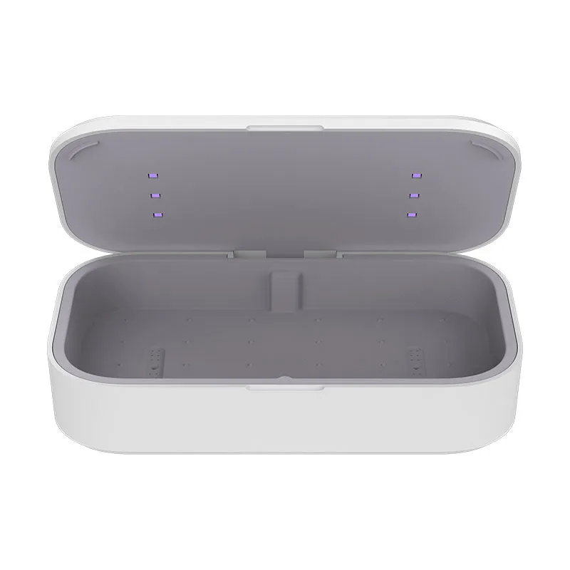 UV Phone Sanitizer and Charger in Solid Gift Box Wireless Charging Phone UVC Light Sterilizer with 6 UV LED Auto Safety Features