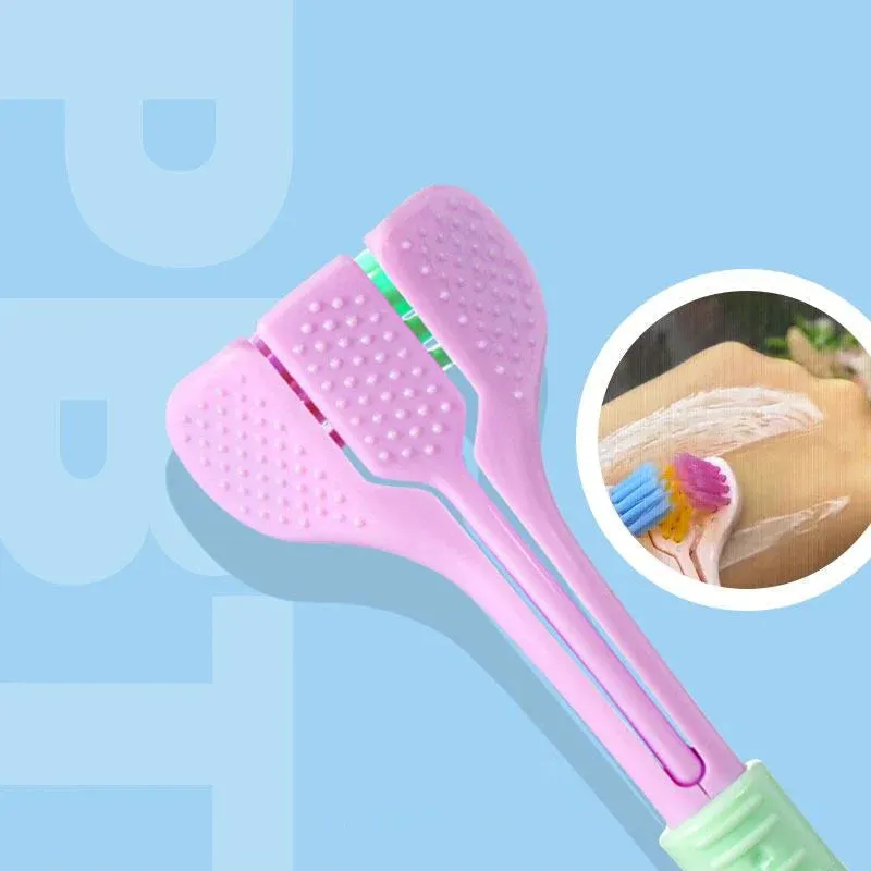 V-shaped three-sided toothbrush for effective cleaning