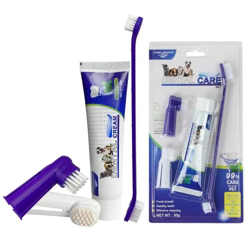 Vanilla Beef Pet Toothbrush Kit Cats Dogs