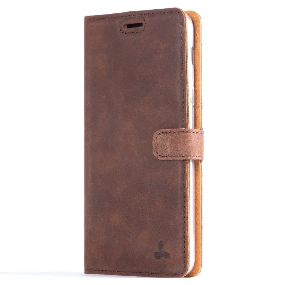 Vintage Leather Wallet - Samsung Galaxy A6 Plus (2018)