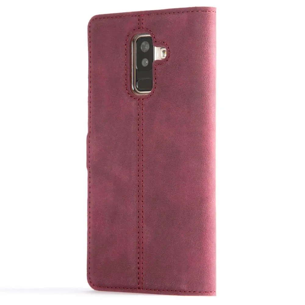 Vintage Leather Wallet - Samsung Galaxy A6 Plus (2018)