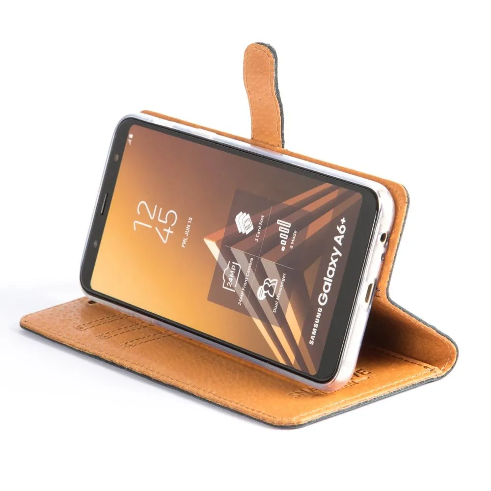 Vintage Leather Wallet - Samsung Galaxy A6 Plus (2018)