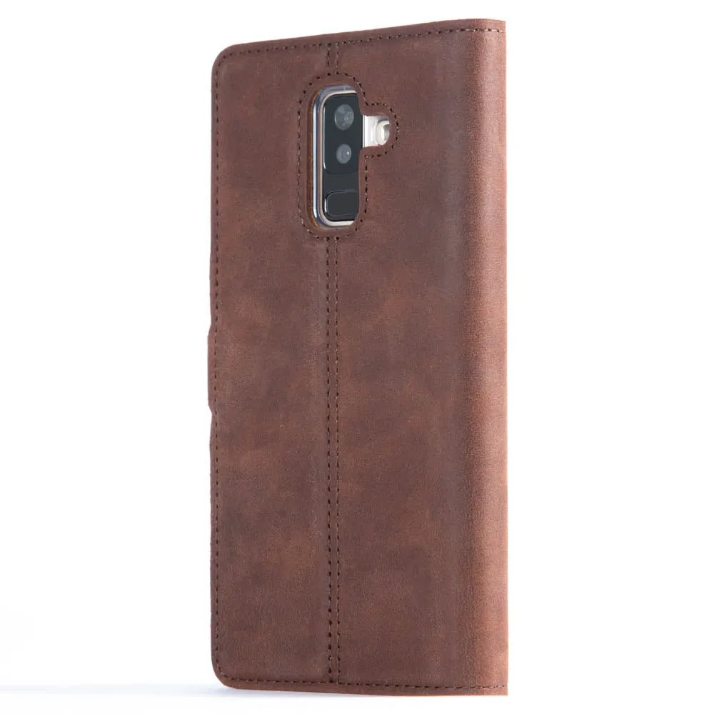 Vintage Leather Wallet - Samsung Galaxy A6 Plus (2018)