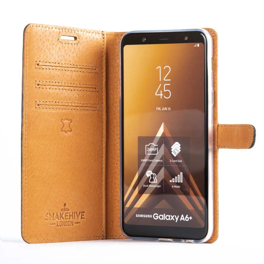 Vintage Leather Wallet - Samsung Galaxy A6 Plus (2018)