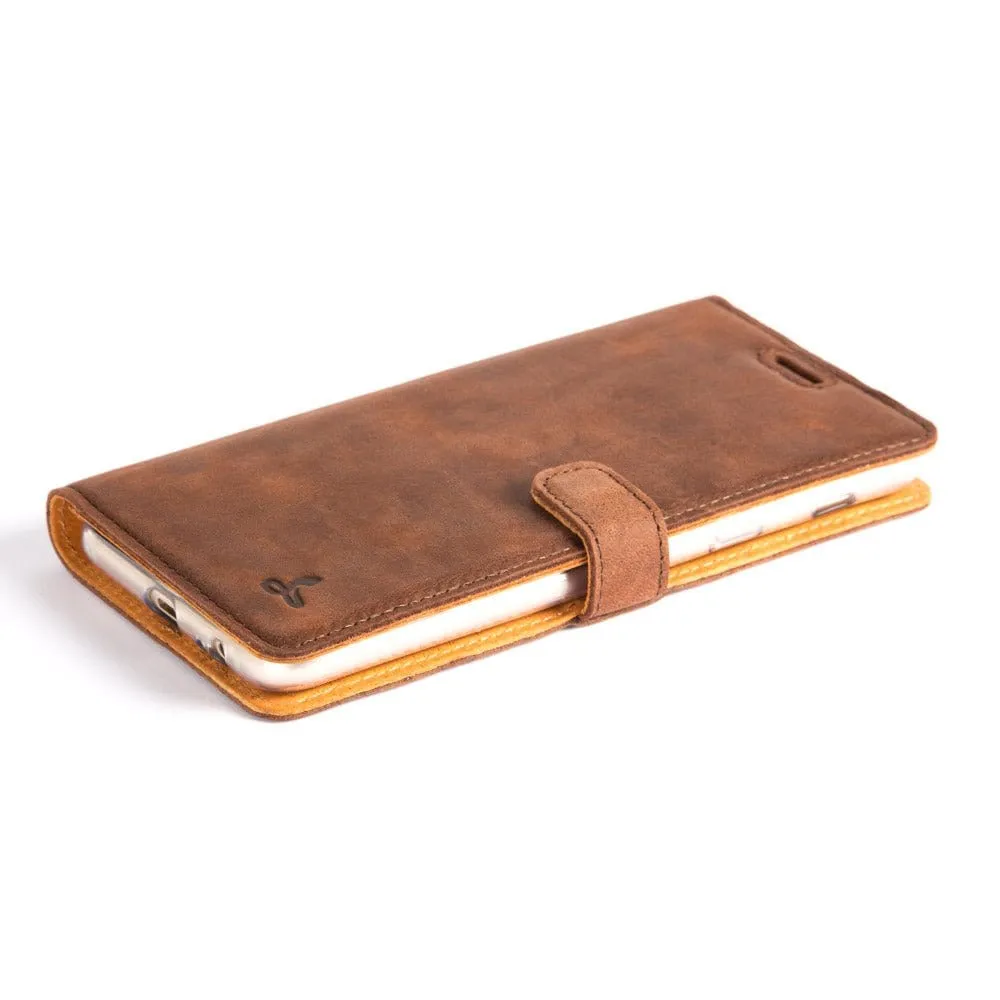 Vintage Leather Wallet - Samsung Galaxy A6 Plus (2018)