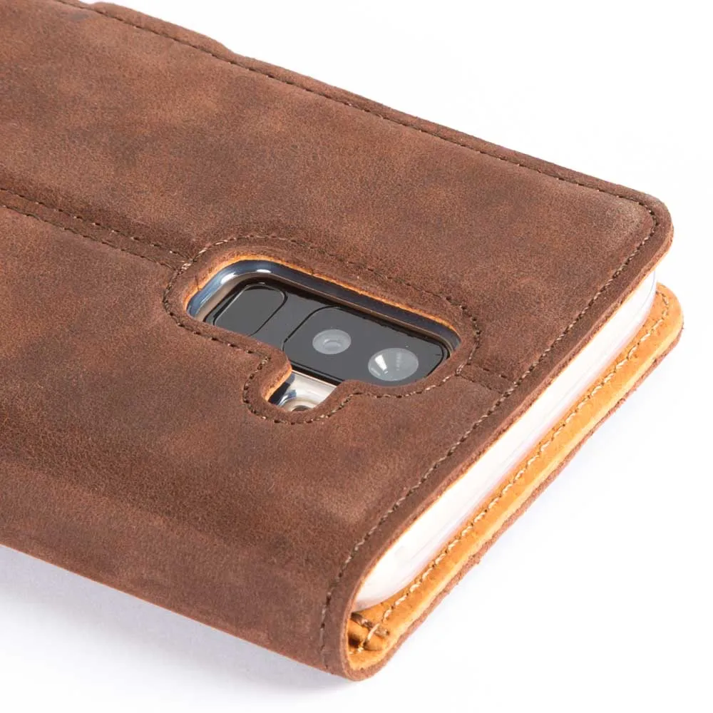 Vintage Leather Wallet - Samsung Galaxy A6 Plus (2018)