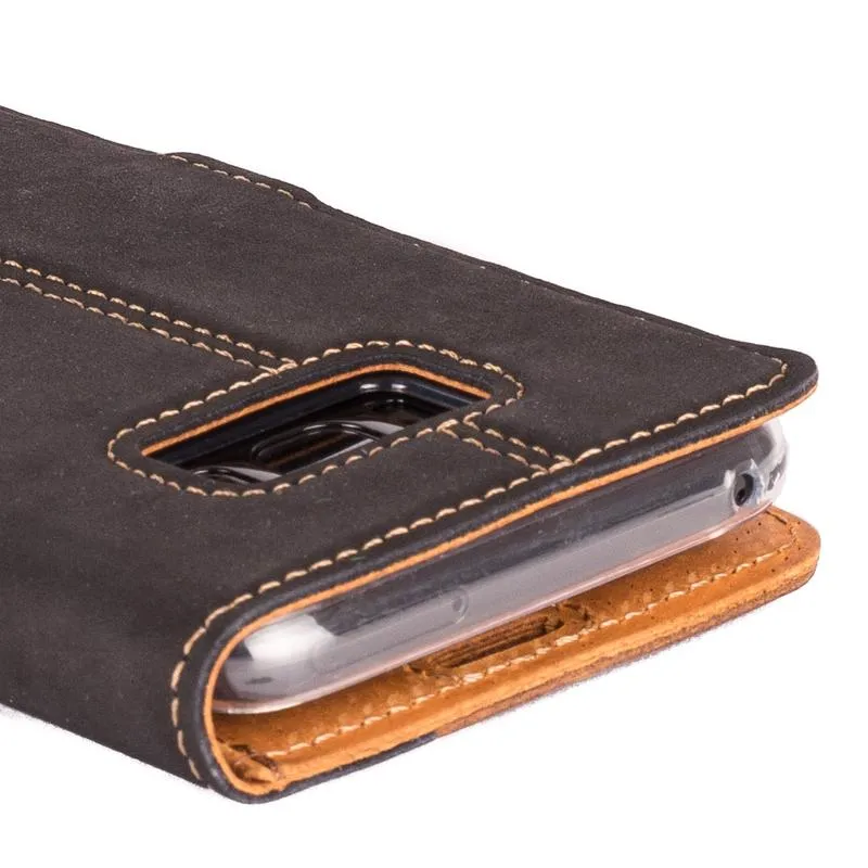 Vintage Two Tone Leather Wallet - Samsung Galaxy S8 Plus