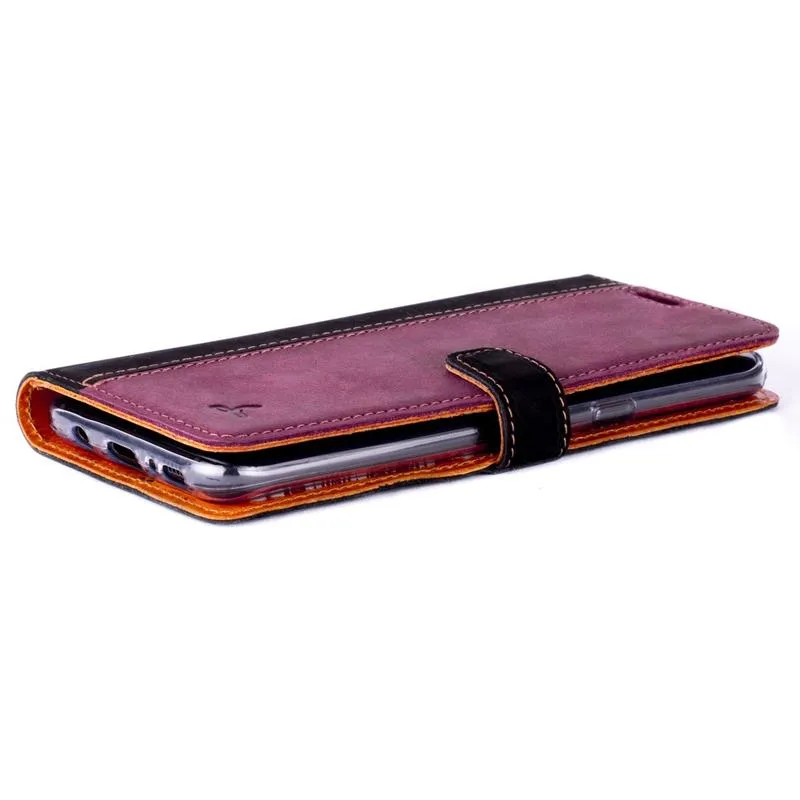 Vintage Two Tone Leather Wallet - Samsung Galaxy S8 Plus