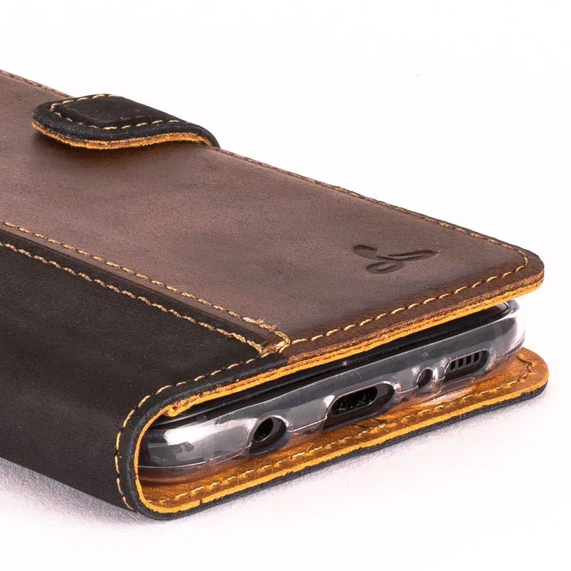 Vintage Two Tone Leather Wallet - Samsung Galaxy S8 Plus