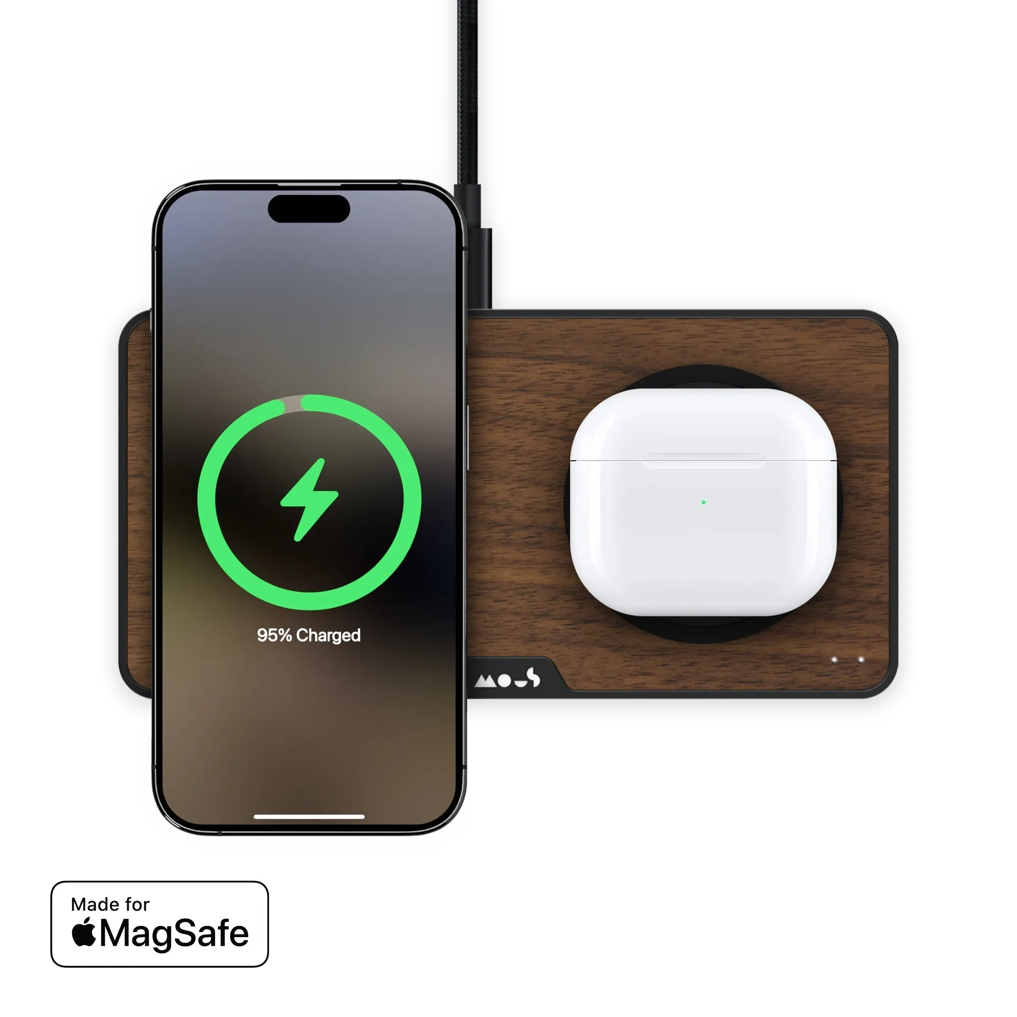 Walnut Charging Station with MagSafe®