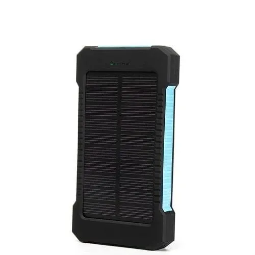 Waterproof 10000Mah Solar Power Bank with LED Light