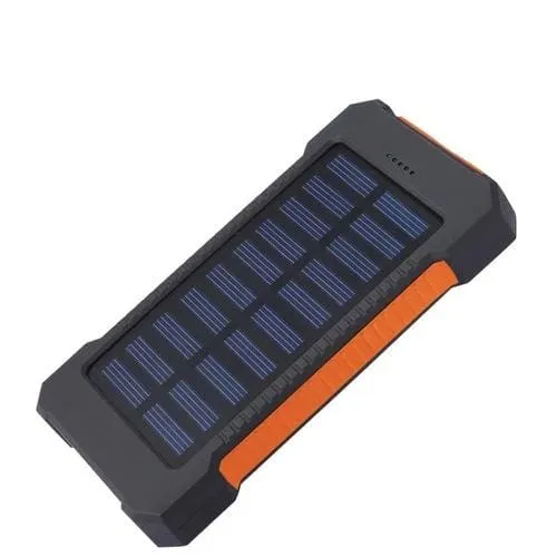 Waterproof 10000Mah Solar Power Bank with LED Light