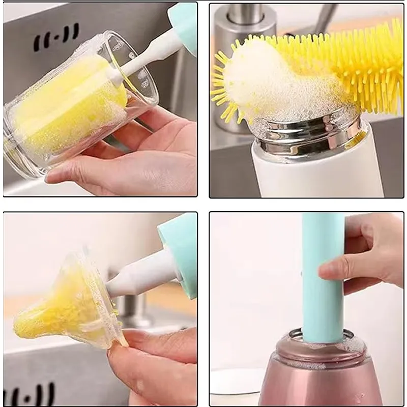 Waterproof Electric Handheld Cup Cleaning Brush Dc-302