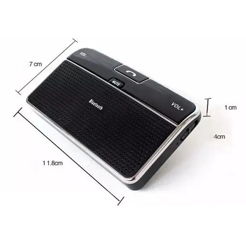 Wireless Bluetooth Car Kit Set Handsfree Speakerphone V4.0 Multipoint Sun Visor Speaker for Phone Smartphones Car Charger