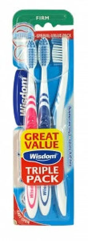 Wisdom Toothbrush Regular Fresh Firm x3