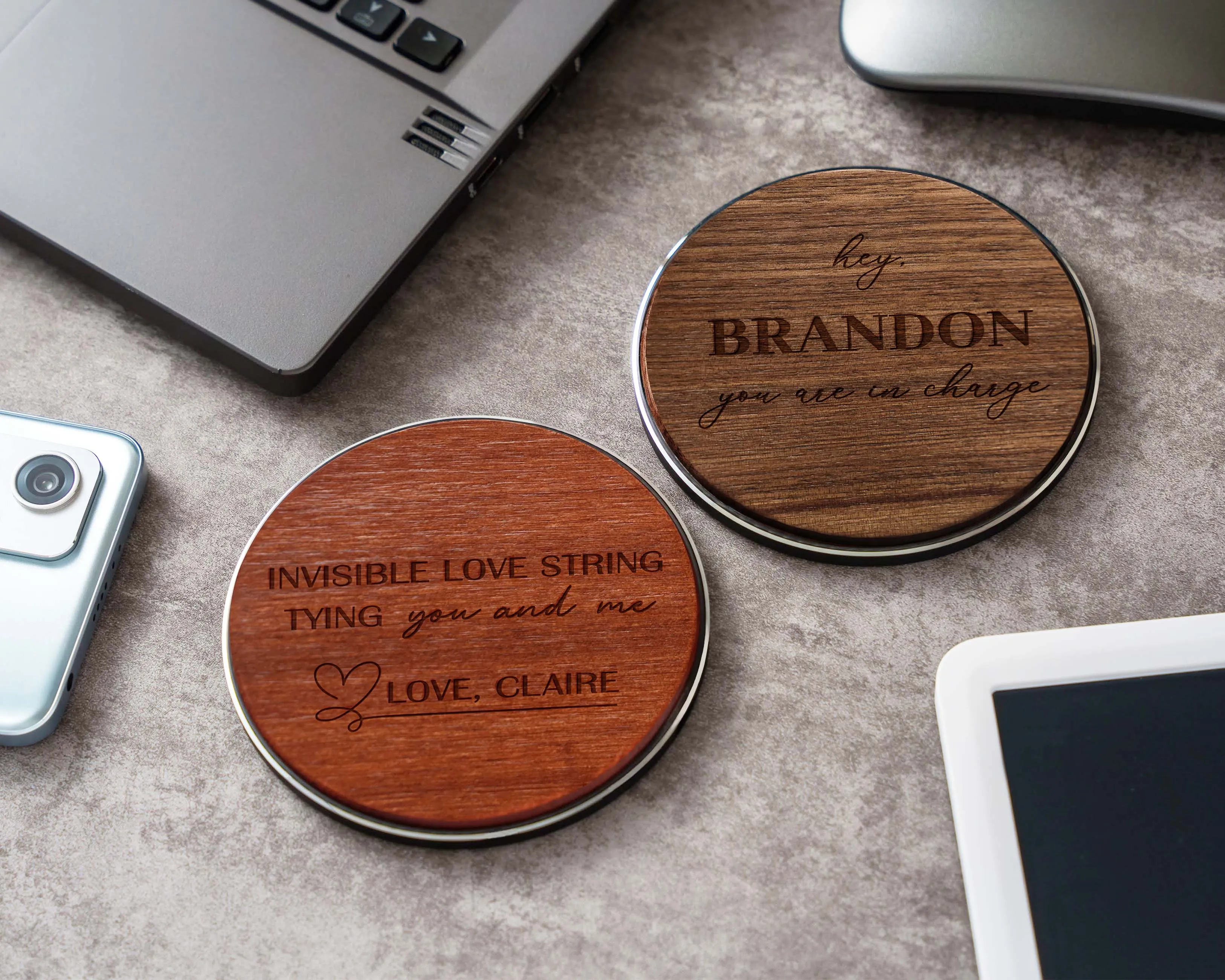 Wood Chuck Designs Bamboo Wood Wireless Charger