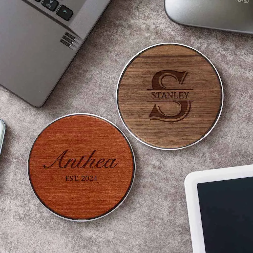 Wood Chuck Designs Bamboo Wood Wireless Charger