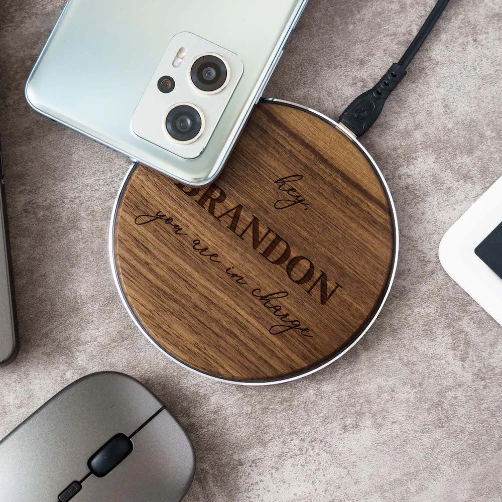 Wood Chuck Designs Bamboo Wood Wireless Charger