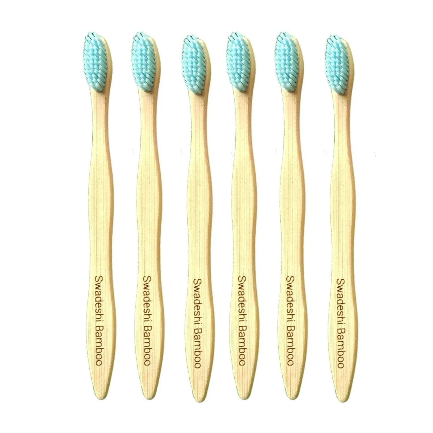 Wooden Bamboo Toothbrush | Pack of 6 | Ultra-Soft Bristles | BPA Free | Biodegradable and Compostable