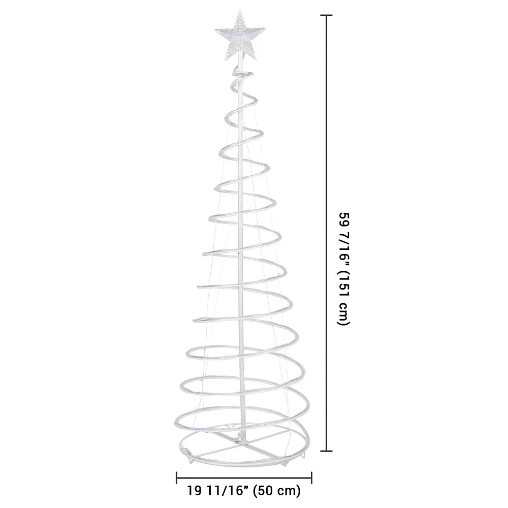 Yescom 5' Lighted Spiral Christmas Tree USB Powered