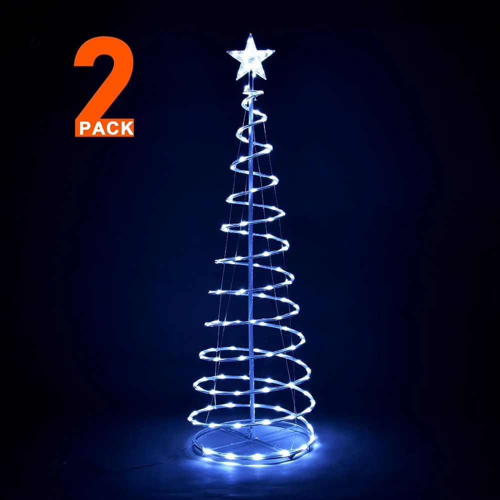 Yescom 5' Lighted Spiral Christmas Tree USB Powered