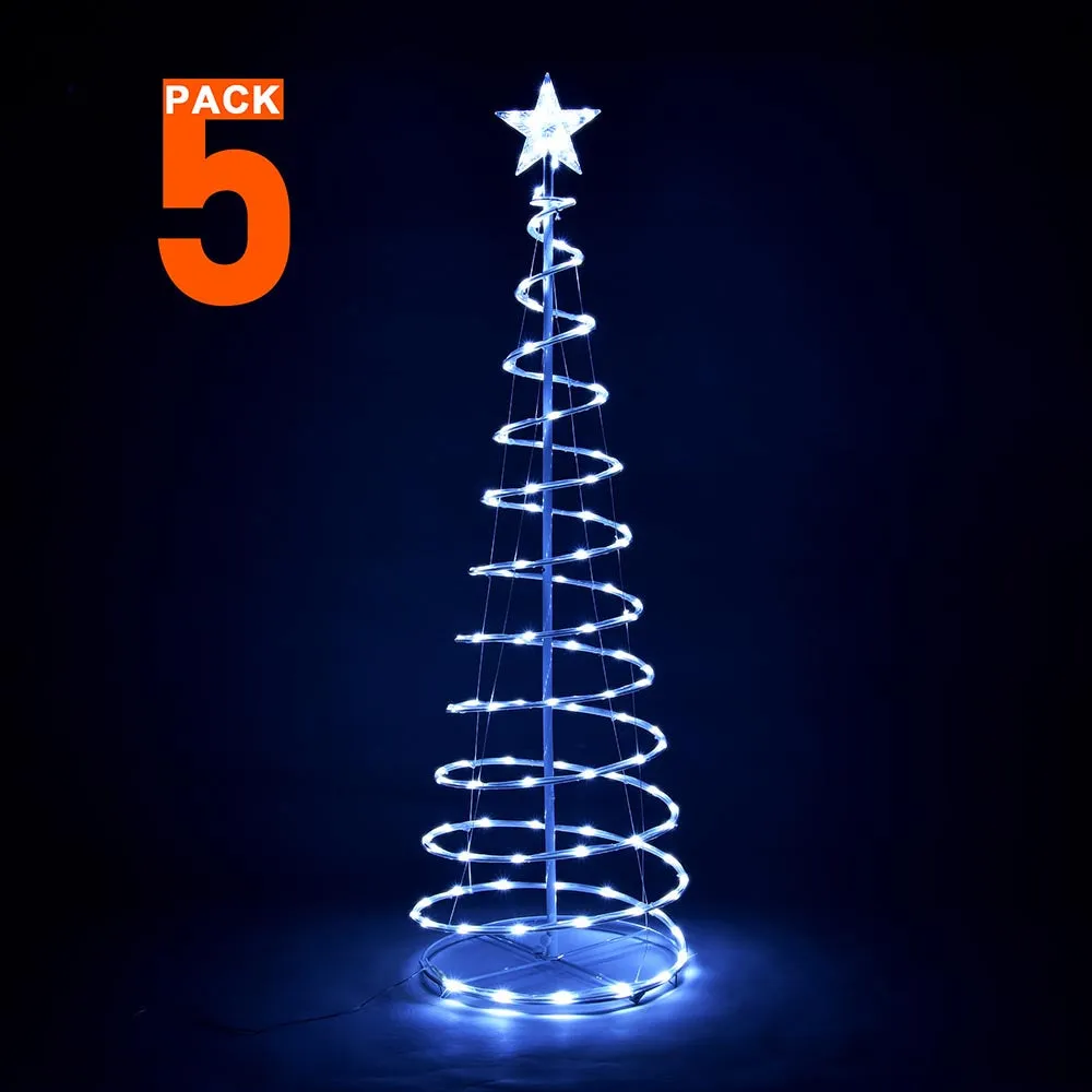 Yescom 5' Lighted Spiral Christmas Tree USB Powered