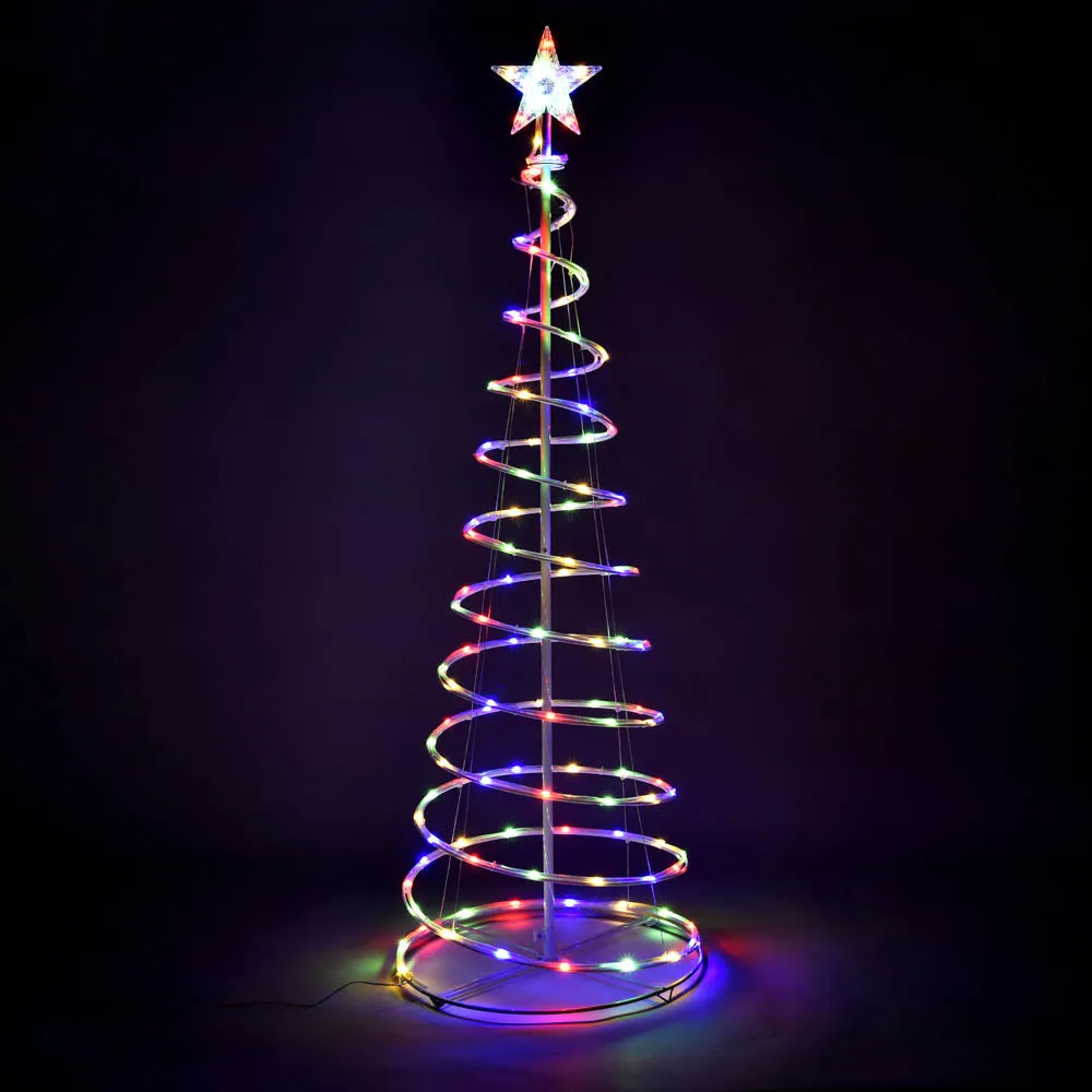 Yescom 5' Lighted Spiral Christmas Tree USB Powered