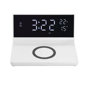 ZTECH Wireless Charging Alarm Clock for All Wireless Charging